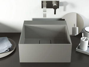 L - Countertop square Luxolid® washbasin _ Relax Design